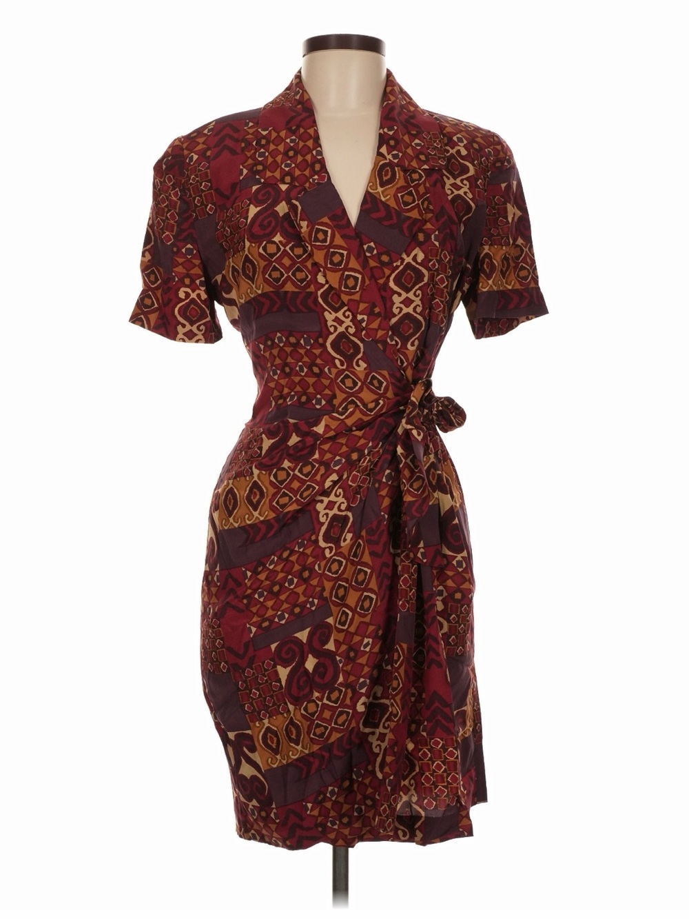 Adrianna Papell Silk Wrap Dress